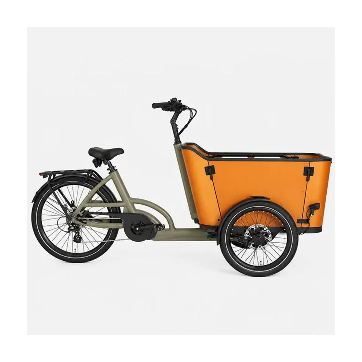 Long-Tail Cargo Electric Bike with Rear Rack