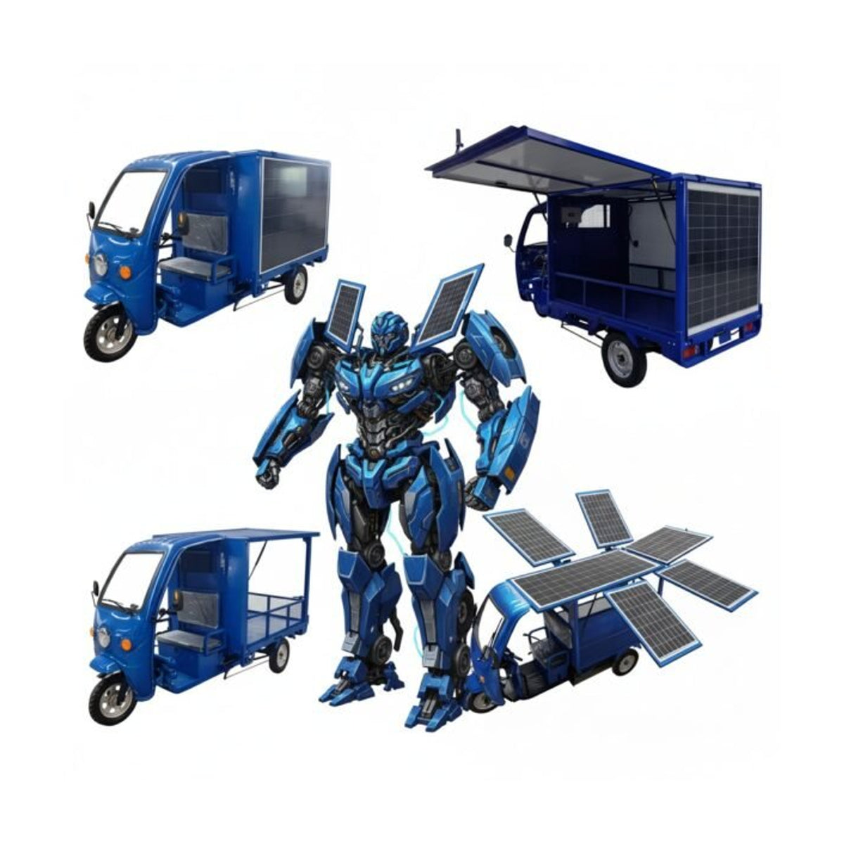 Solar Folding Electric Tricycle
