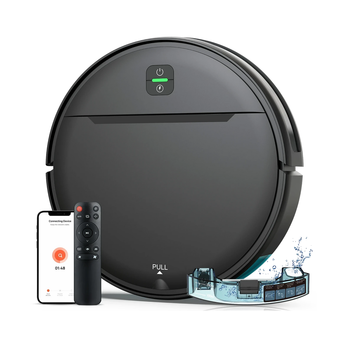 BR181 OEM Robot Vacuum and Mop with Anti-Tangle Brush