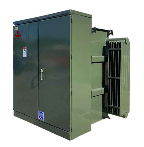 Transformer | Three-phase American-style transformer substation
